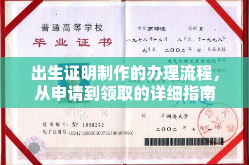 迎江出生证明制作的办理流程，从申请到领取的详细指南