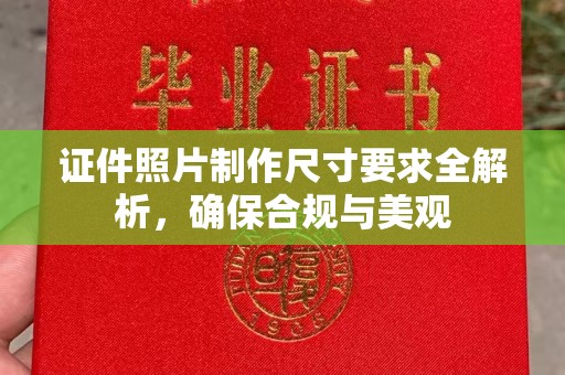迎江证件照片制作尺寸要求全解析，确保合规与美观