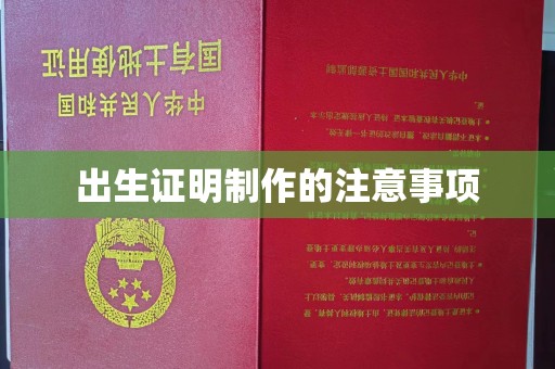 迎江出生证明制作的注意事项