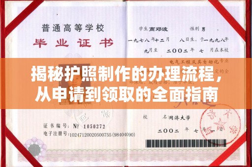 迎江揭秘护照制作的办理流程，从申请到领取的全面指南