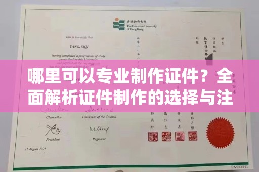 迎江哪里可以专业制作证件？全面解析证件制作的选择与注意事项