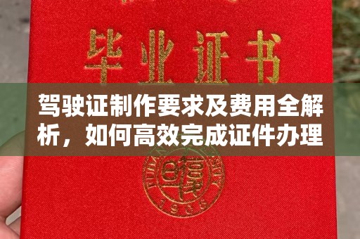 迎江驾驶证制作要求及费用全解析，如何高效完成证件办理？