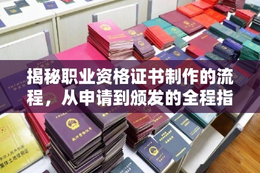 迎江揭秘职业资格证书制作的流程，从申请到颁发的全程指南