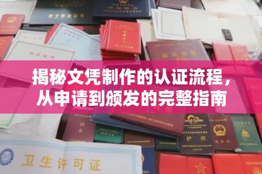 迎江揭秘文凭制作的认证流程，从申请到颁发的完整指南