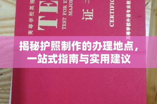 迎江揭秘护照制作的办理地点，一站式指南与实用建议