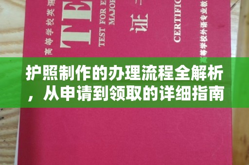 迎江护照制作的办理流程全解析，从申请到领取的详细指南