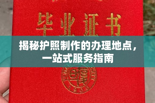 迎江揭秘护照制作的办理地点，一站式服务指南